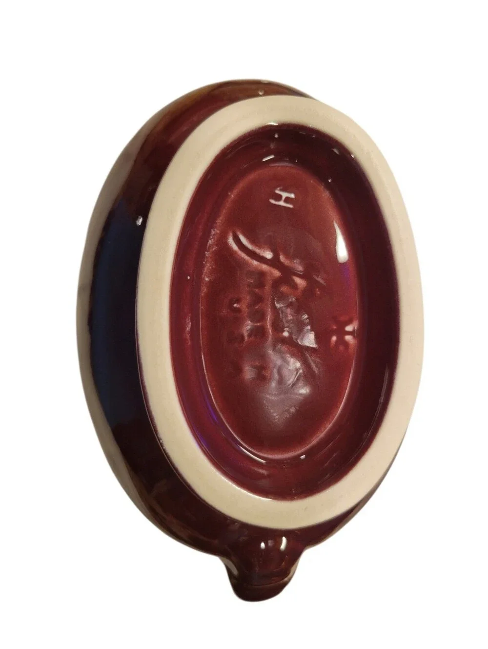 Fiesta Ware Claret Sauceboat Gravy Boat Burgundy Retired Color USA